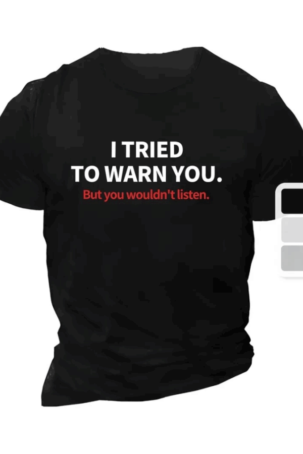 Baskılı Oversize Bisiklet Yaka T-shirt - Siyah