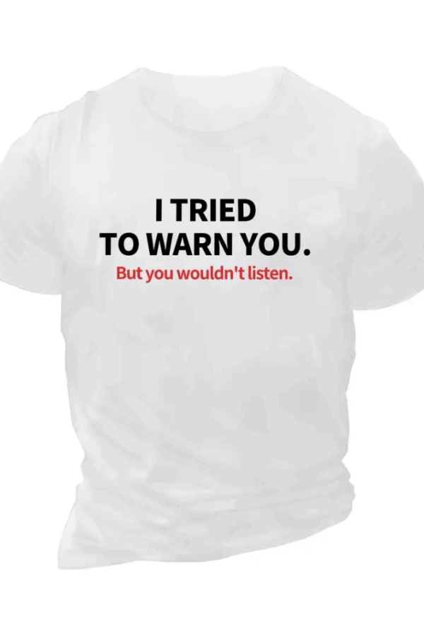 Baskılı Oversize Bisiklet Yaka T-shirt - Beyaz