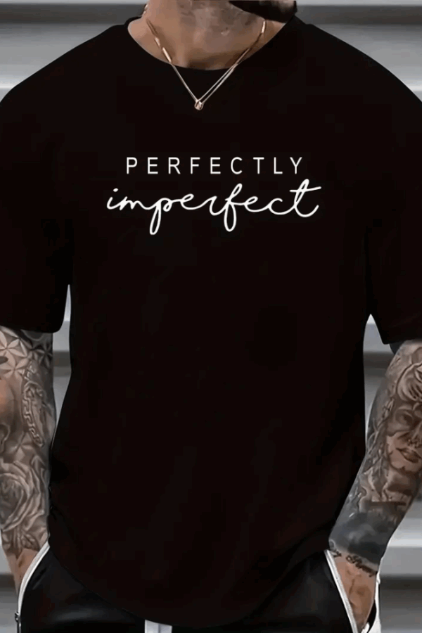 Erkekler Için PERFECTLY Günlük Tişört  - Siyah