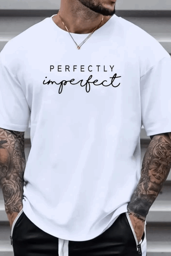 Erkekler Için PERFECTLY Günlük Tişört - Beyaz