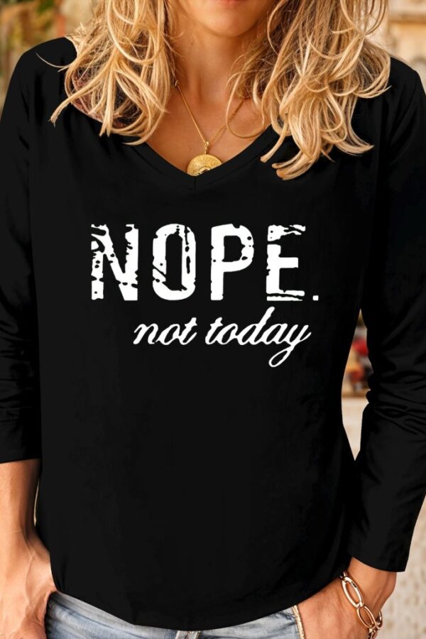 Kadın Uzun Kollu V Yakalı Viskon Iki Iplik Bluz