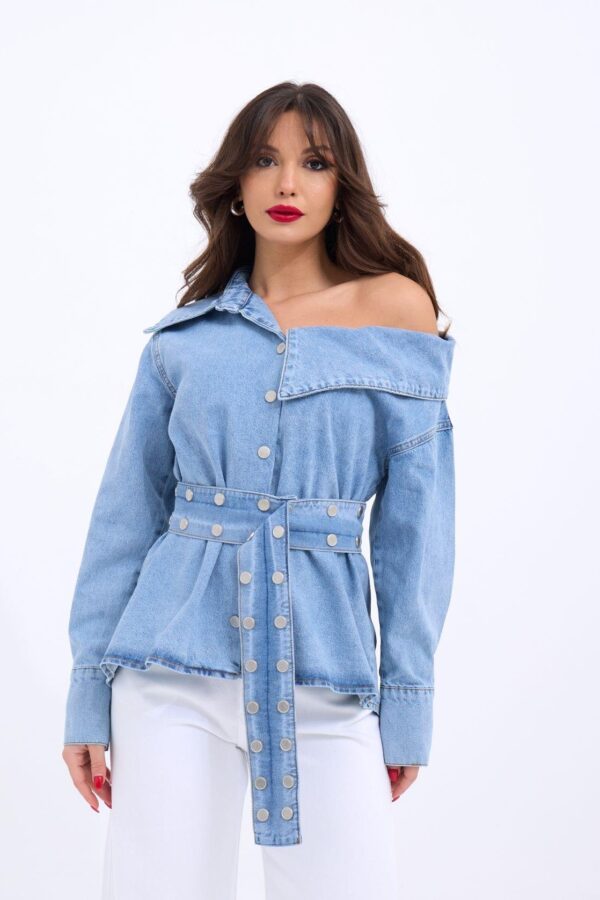 7308 KOT GÖMLEK-MAVİ