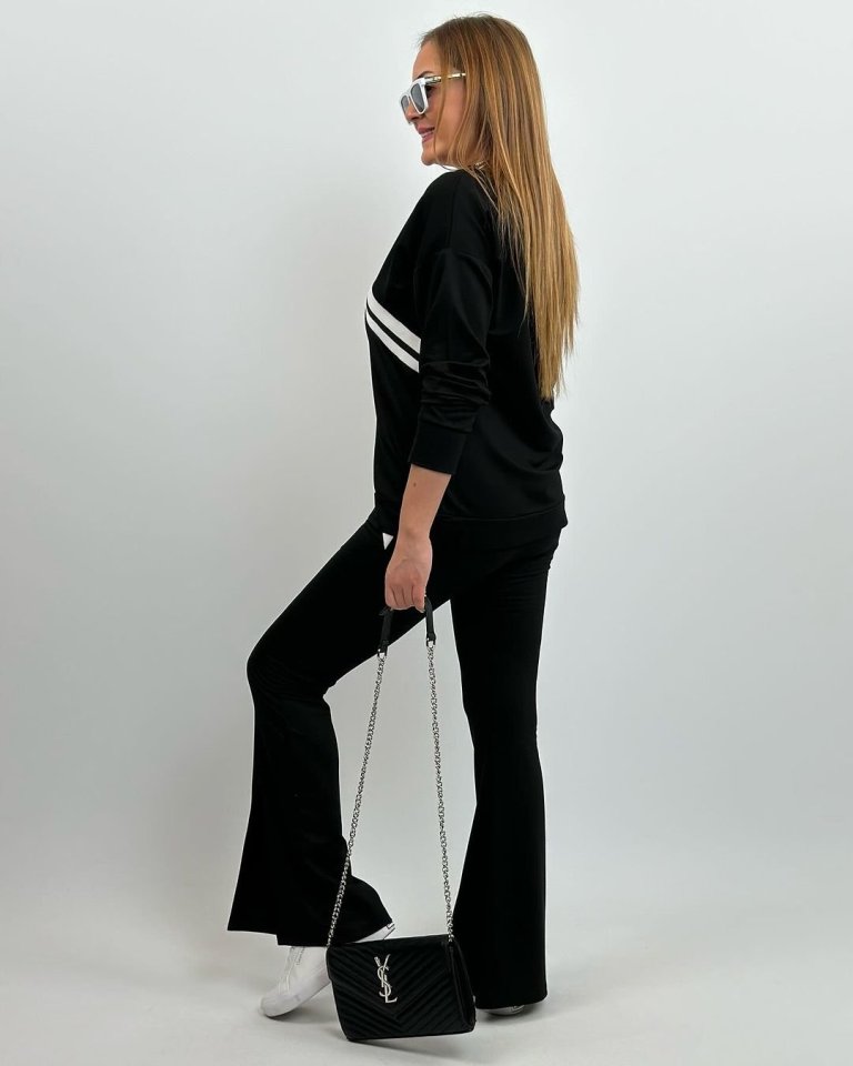 Kadın Uzun Kollu Ribana Detaylı Iki Iplik Penye Ikili Takım - Görsel 14