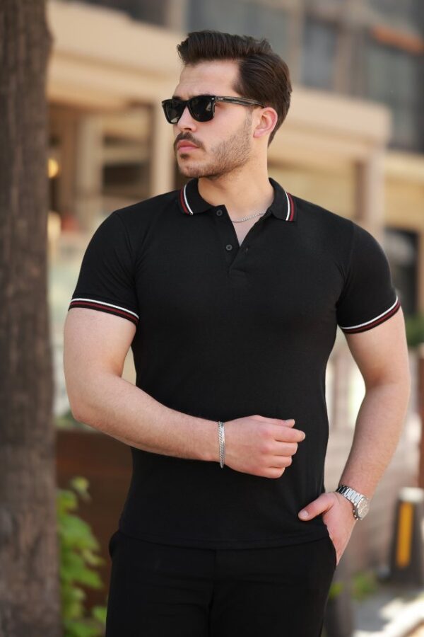 Erkek Yakalı Kısa Kollu T-shirt