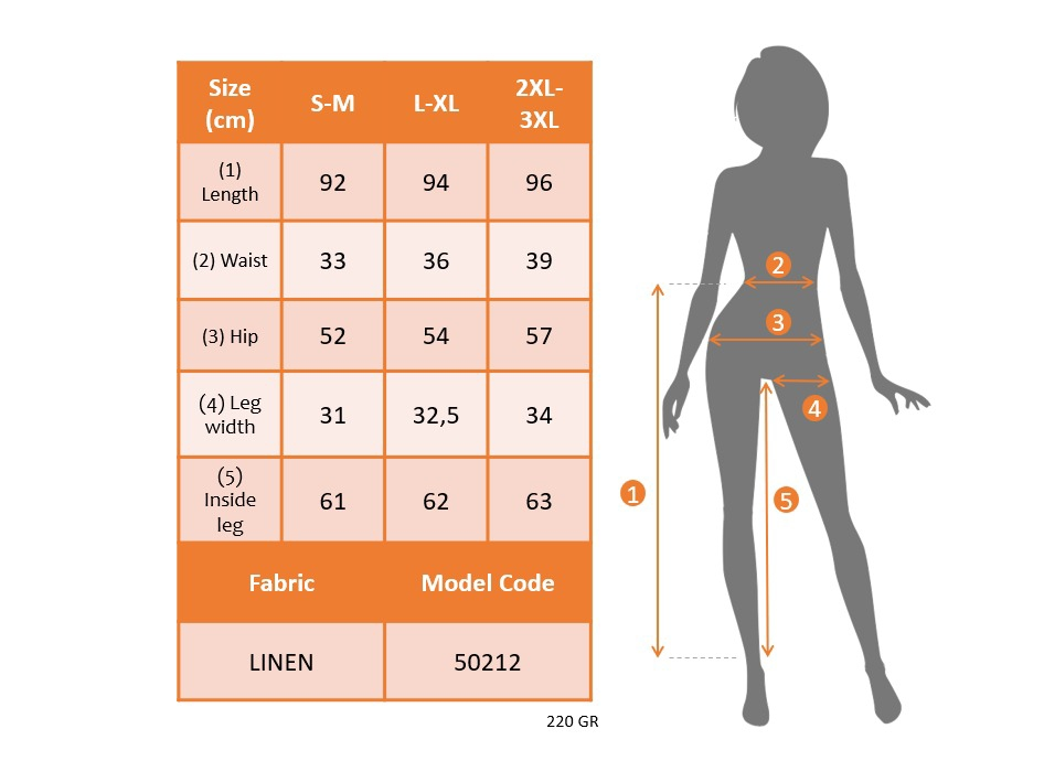 Kadın Bel Büzgü Ve Düğme Detay Kısa Geniş Paça Keten Pantolon - Görsel 4