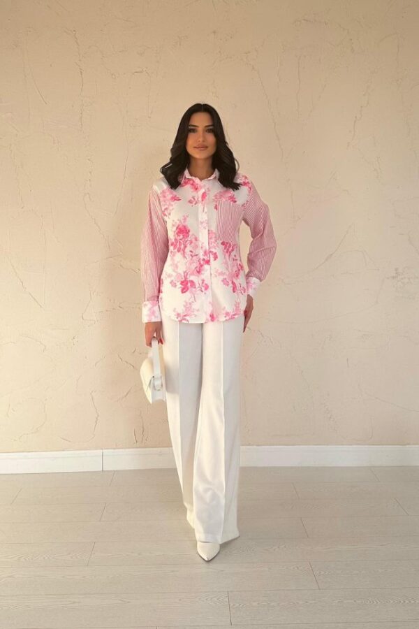 Pembe Garnili Gömlek