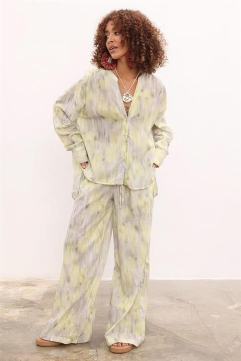 Bonnie Flamlı Keten Takım 9564-08