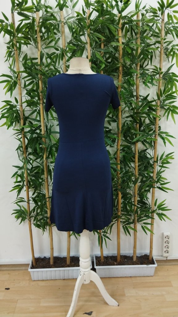 Kadın Kısa Kollu Derin Büzgülü V Yakalı Viskon Elbise - Görsel 24