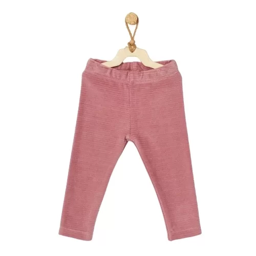 Street Style Kadife Bebek Pantolon Dark Pink - Görsel 2