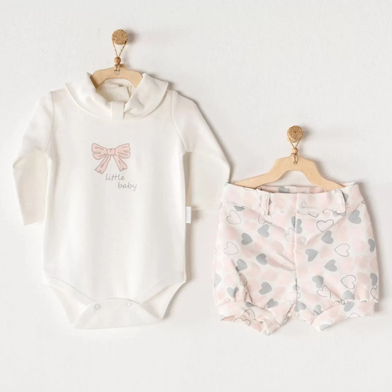 Heart To Heart 2li Bebek Takım Pink - Görsel 2