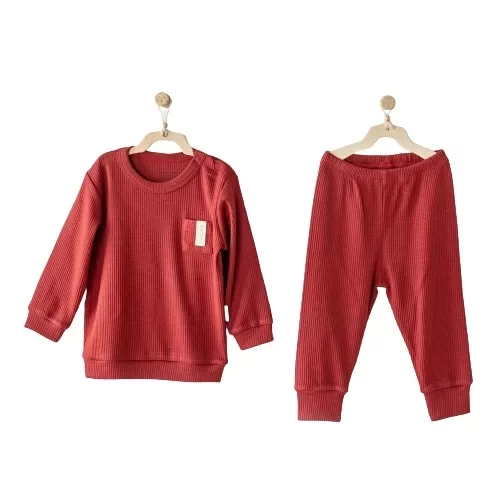 Andywawa Ac23649 Modal 2li Bebek Takım Burgundy