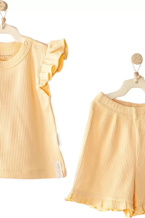Andywawa Ac23655 Modal 2li Bebe Takım Yellow