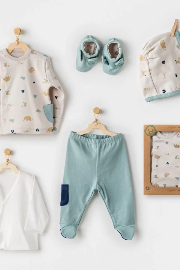 Organic Let S Love Nature 5 Parça Hastane Çıkışı Stone