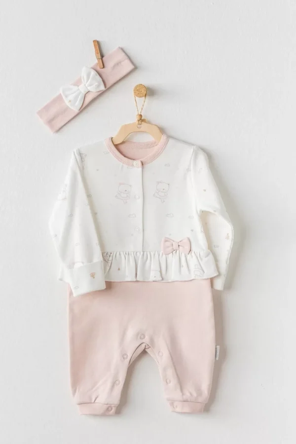 Ballerina Bebek Tulum Takım Ecru Pink