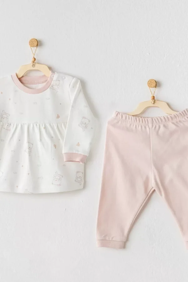 Ballerina 2li Bebek Takım Ecru Pink