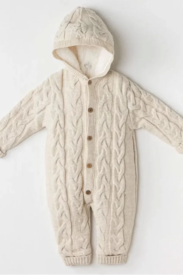 Ac24336 Knitwear Triko Bebe Kozmonot Beige Melange