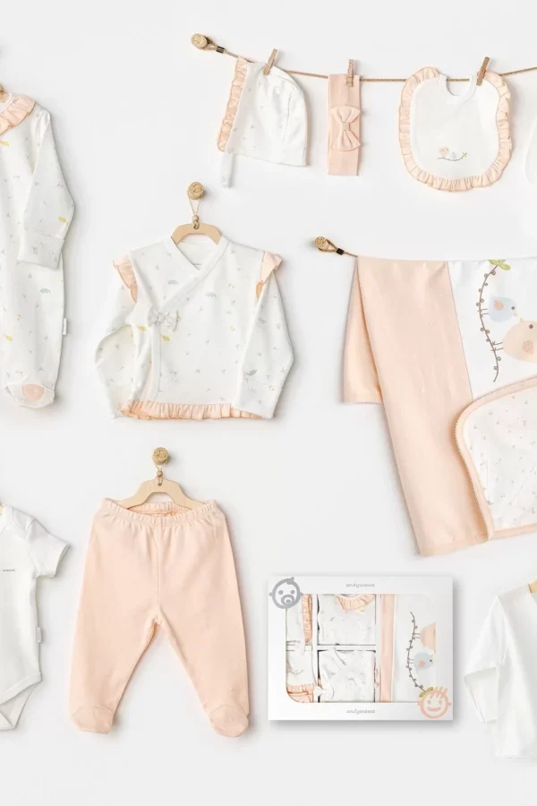 Spring Birds 10'lu Hastane Çıkış Seti Ekru