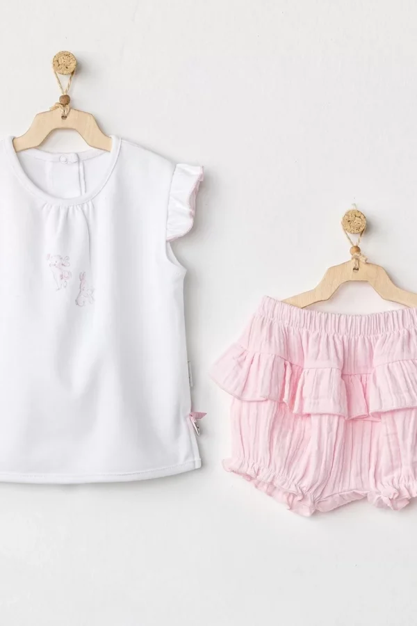 Have A Nice Day 2'li Bebek Takım Pink White