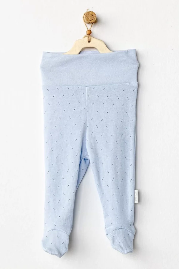 Jacquard Patikli Bebek Pantolon Blue