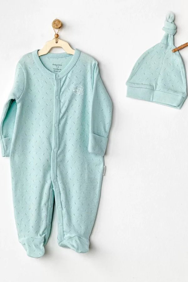 Jacquard Bebek Tulum Takım Green