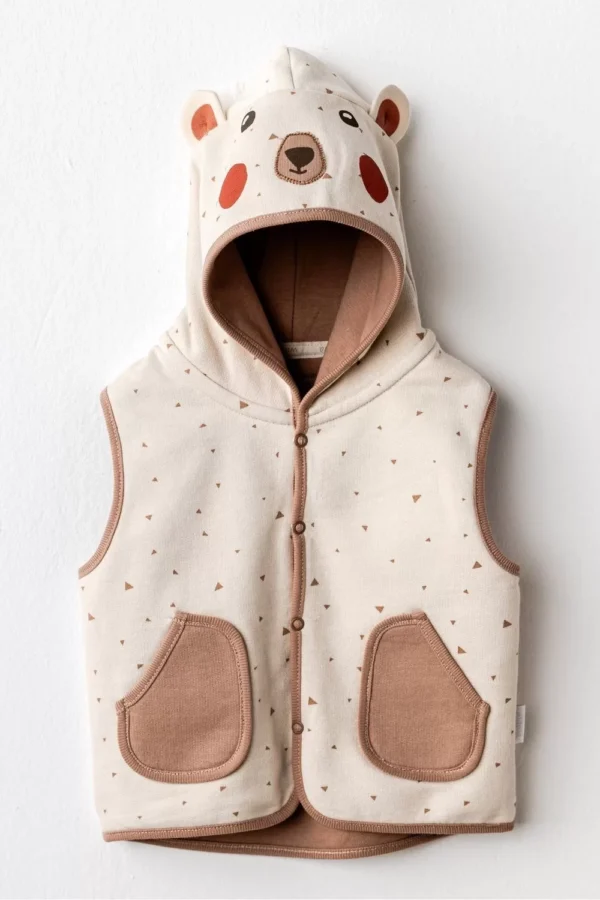 Adventurous Bear Bebe Yelek Beige