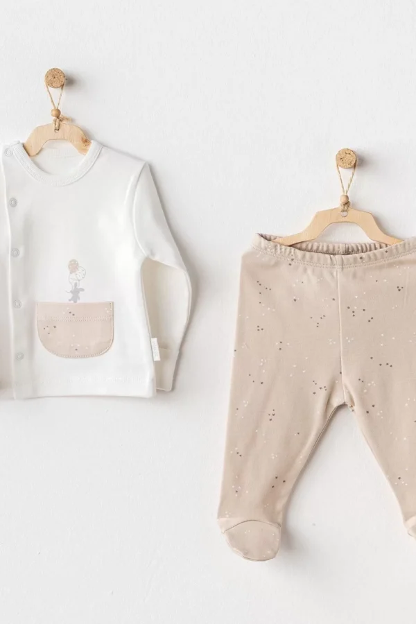 Happy Everyday 2'li Zıbın Takım Beige