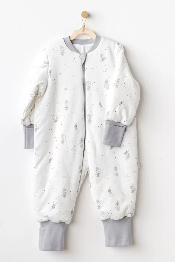 Andywawa Ac25071 Happy Everyday Bebek Uyku Tulumu Ekru