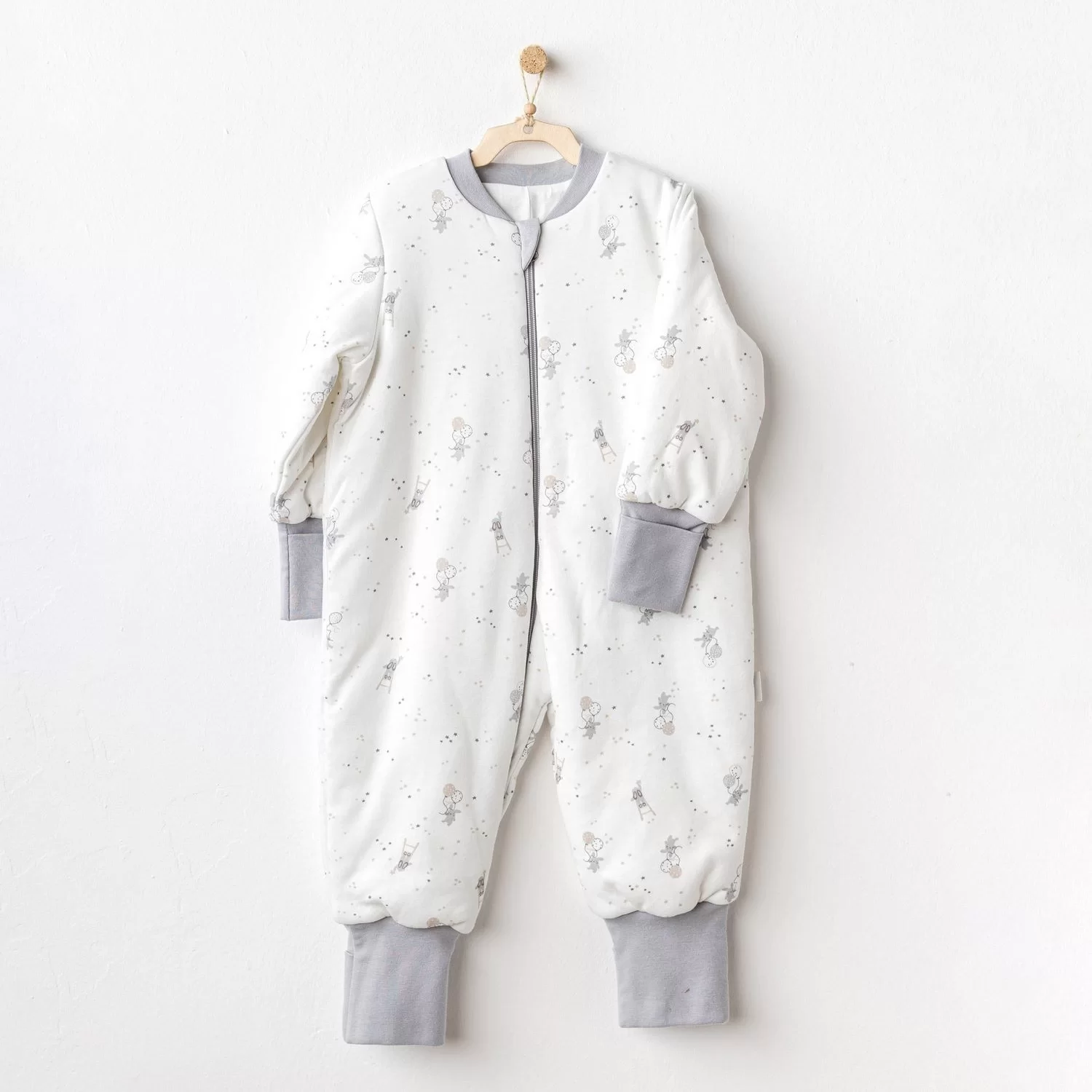 Andywawa Ac25071 Happy Everyday Bebek Uyku Tulumu Ekru