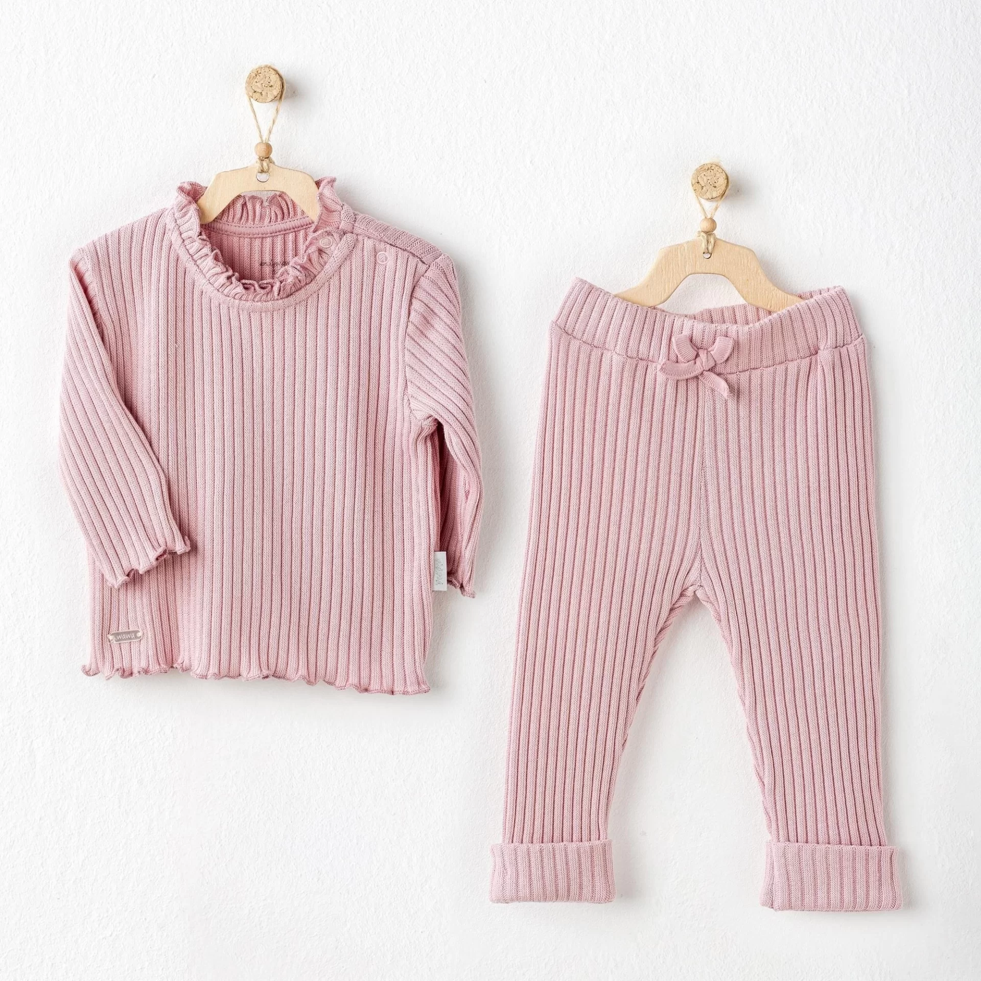 Sweet Penguin 2'li Bebe Takım Pink - Görsel 2