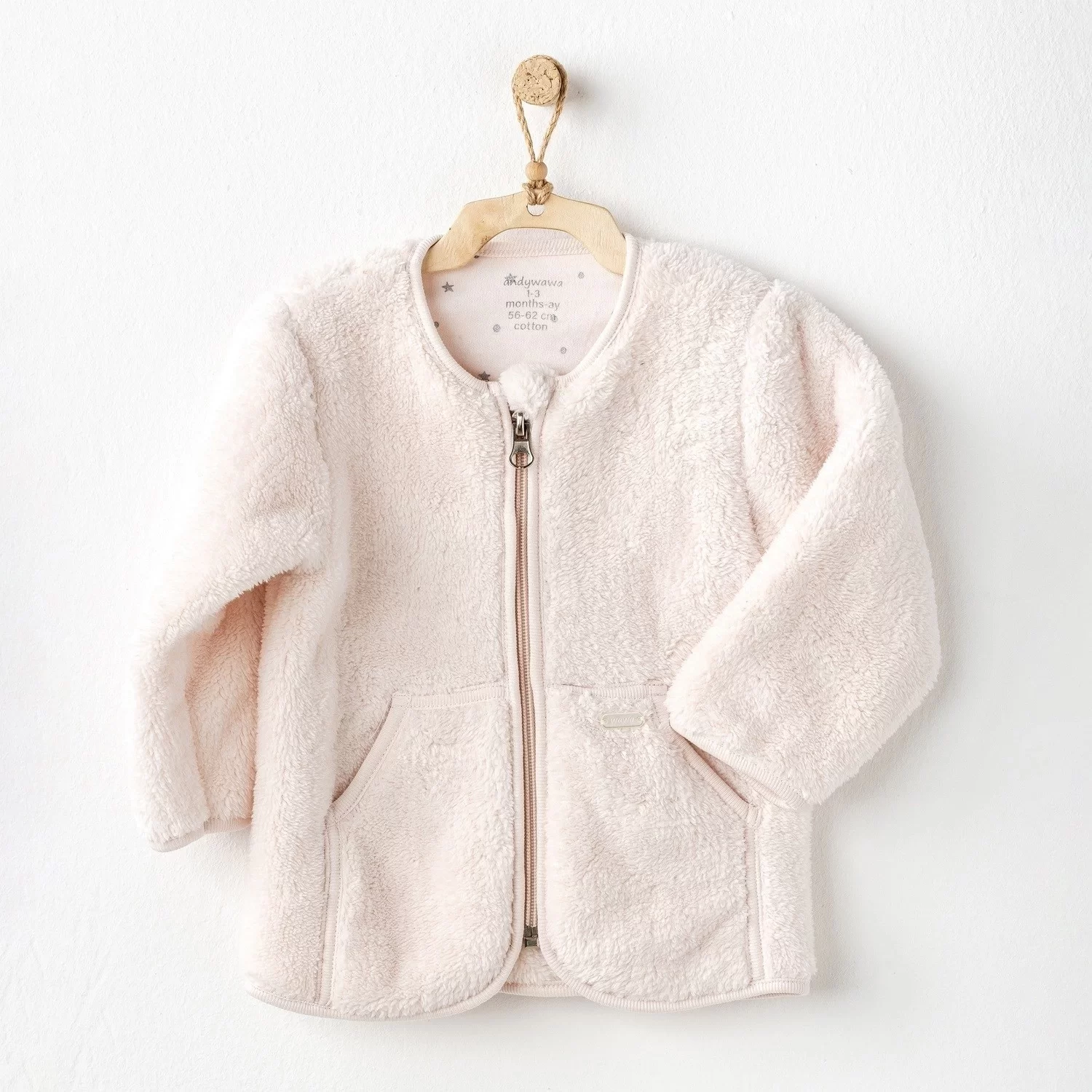 Sweet Penguin Bebek Mont Ekru - Görsel 2