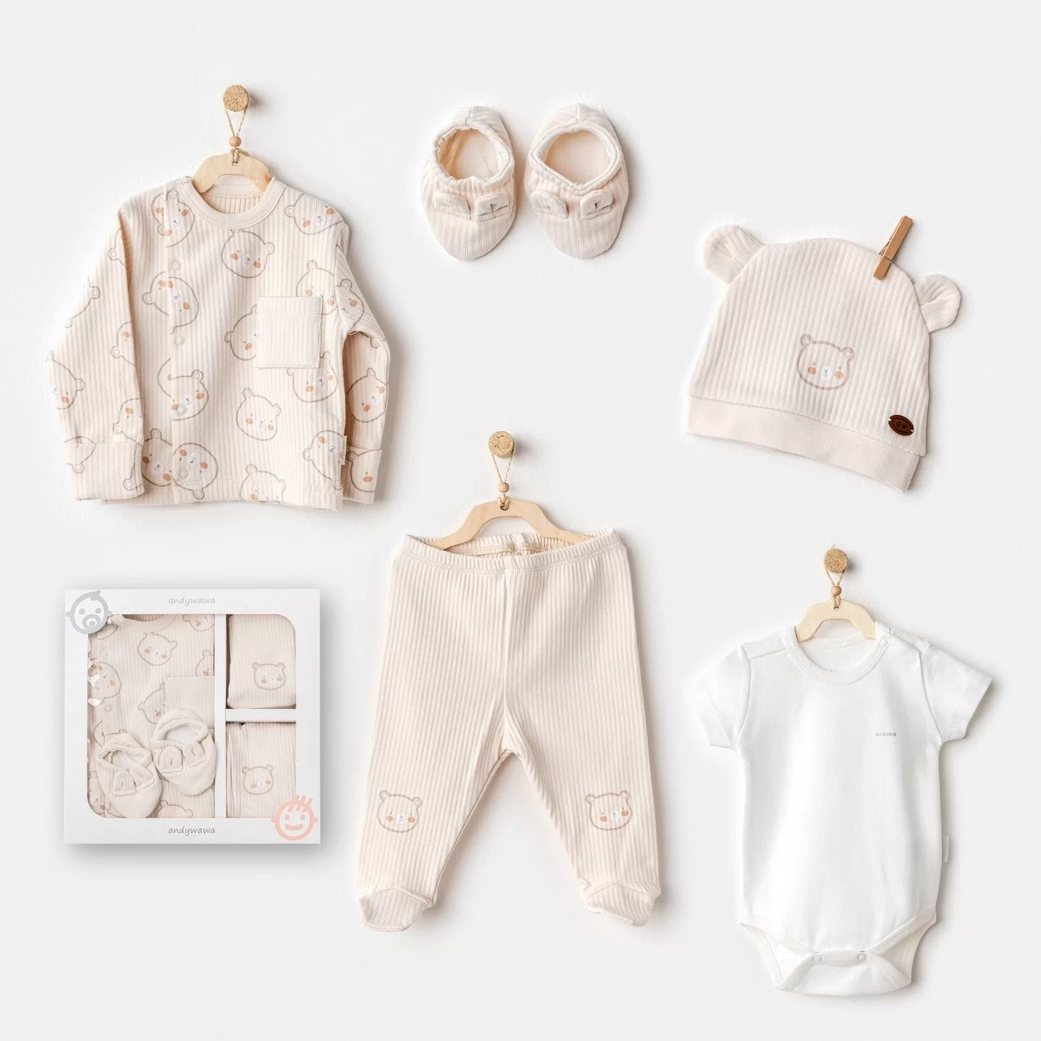 Bear Time 5'li Hastane Çıkışı Light Beige - Görsel 2