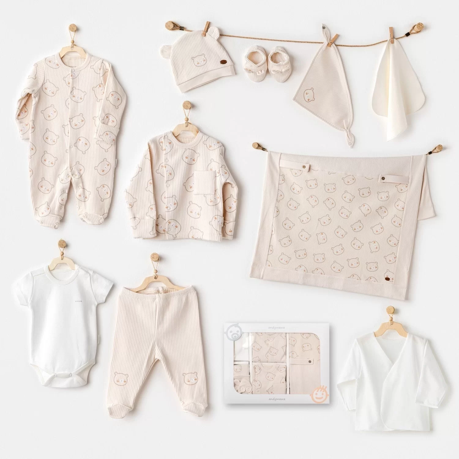 Bear Time 10'lu Hastane Çıkışı Light Beige - Görsel 2