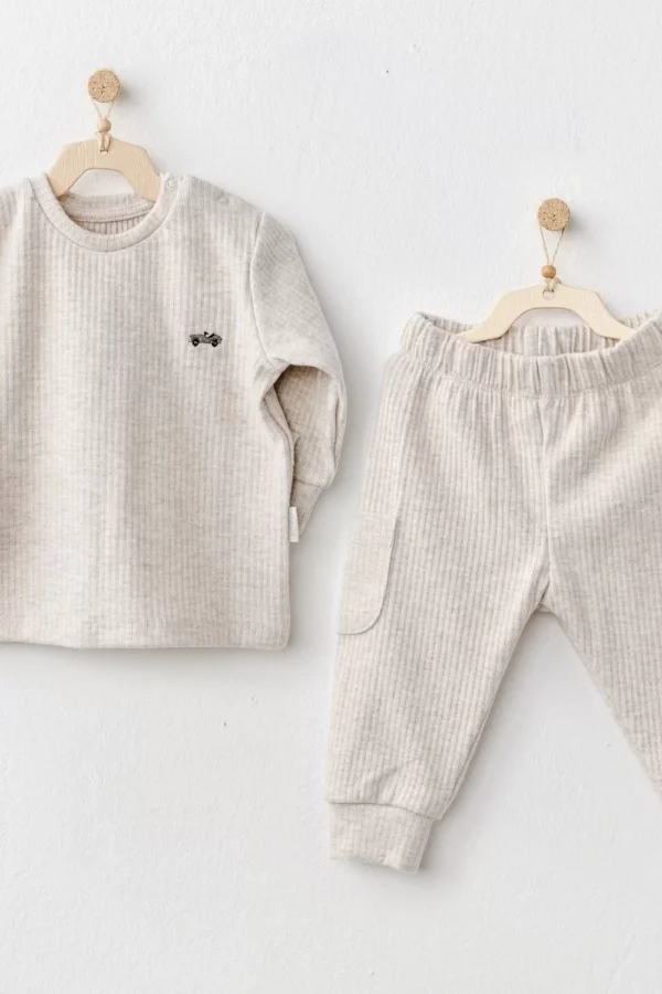 5205 Basic 2'li Bebe Takım Beige