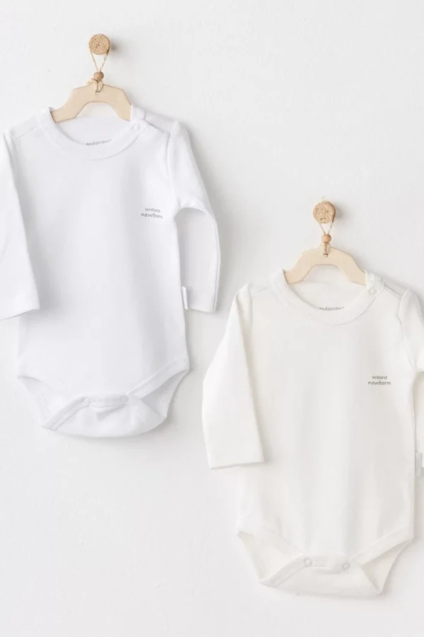 Long Sleeve 2'li Basic Body Ekru