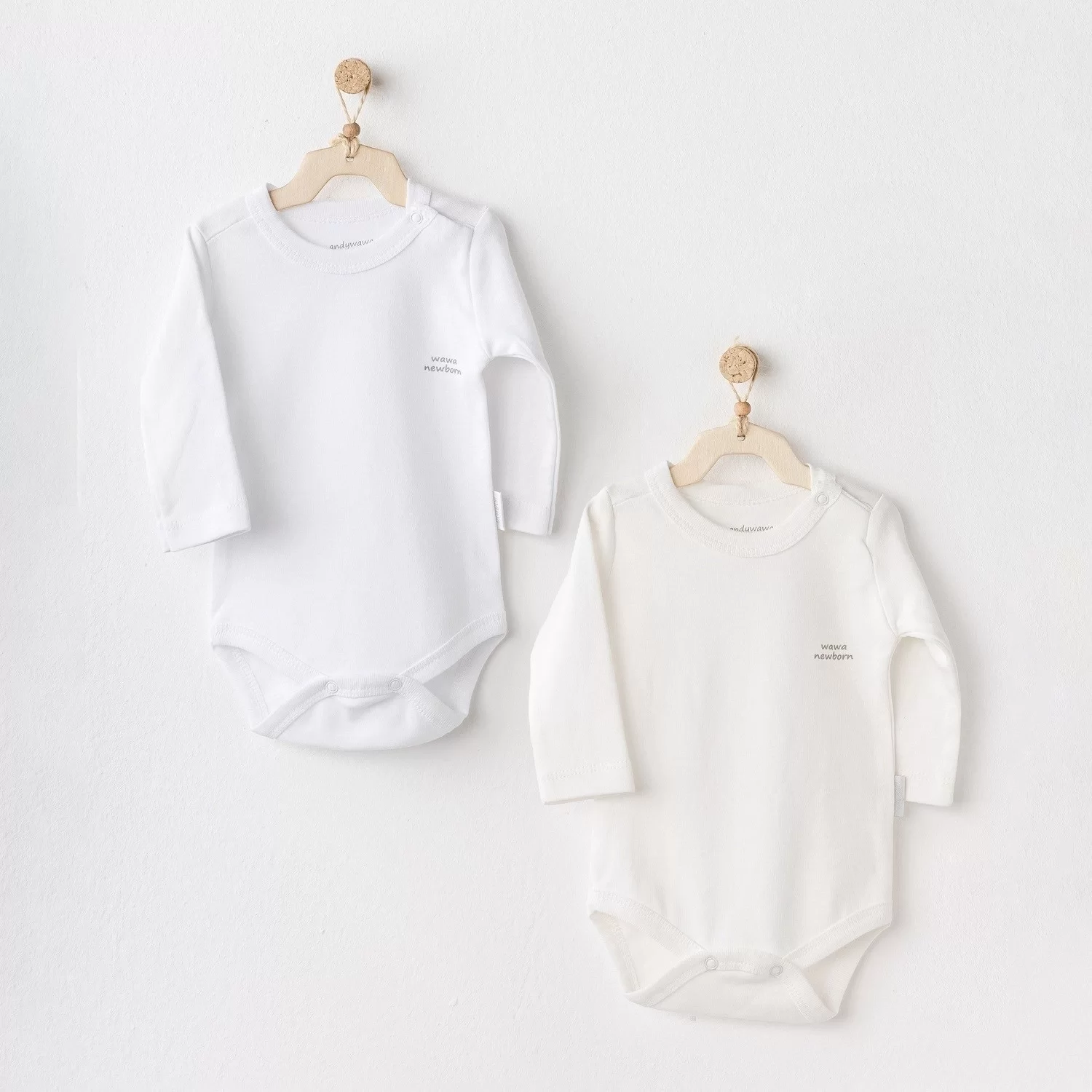 Long Sleeve 2'li Basic Body Ekru