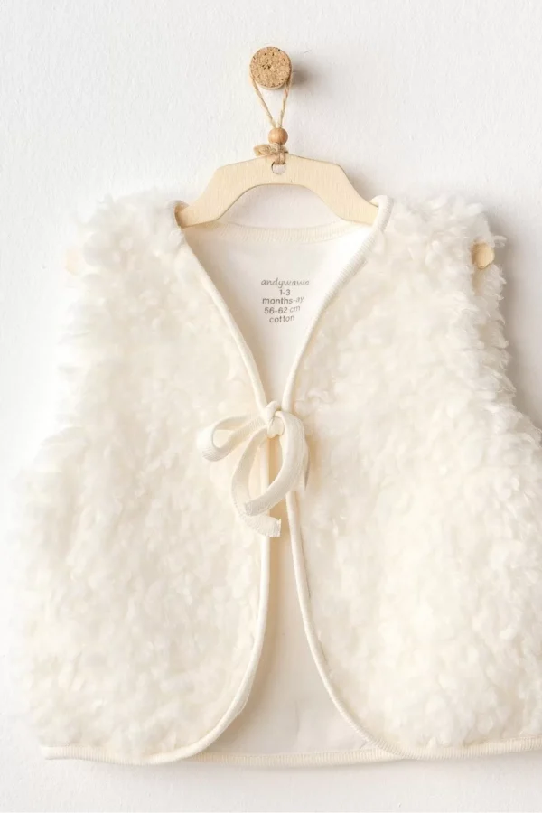 Basic Bebe Yelek Ekru