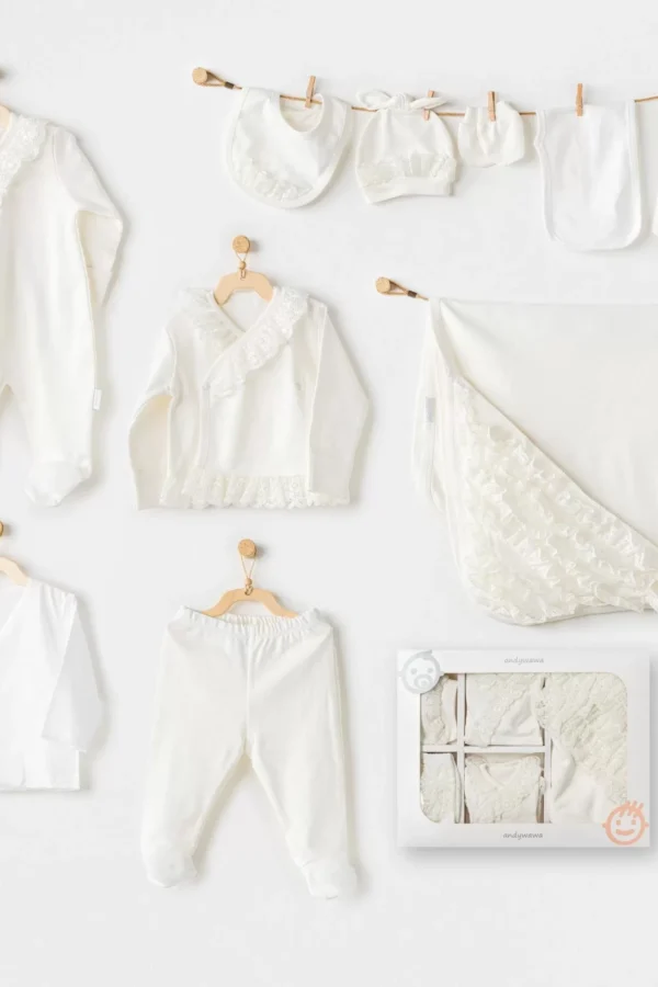 Newborn Chic Girl 10'lu Hastane Çıkışı Ekru