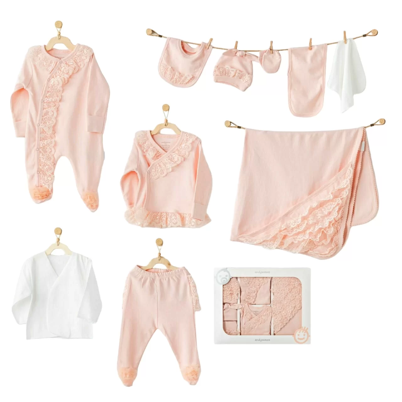 Newborn Chic Girl 10'lu Hastane Çıkışı Salmon