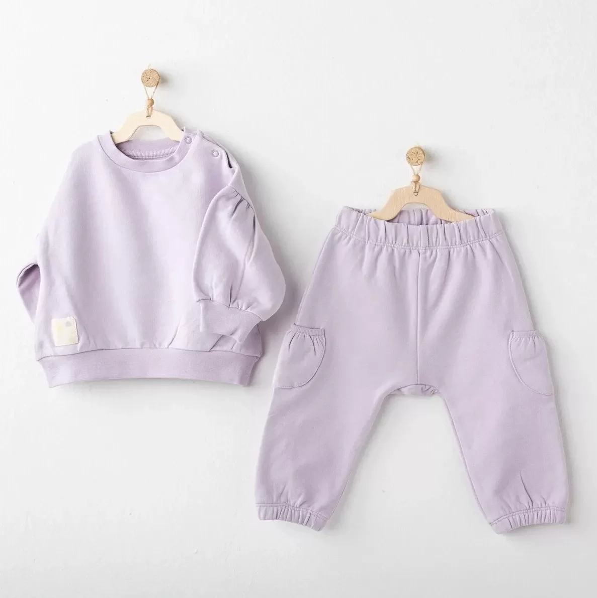 Basic 2'li Bebe Takım Lila - Görsel 2