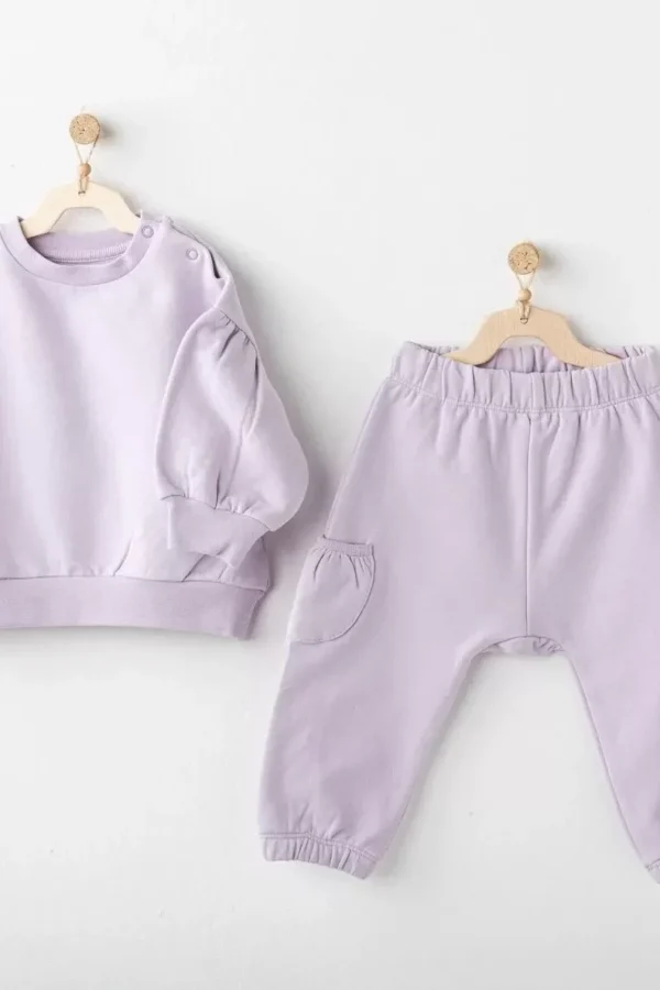 Basic 2'li Bebe Takım Lila