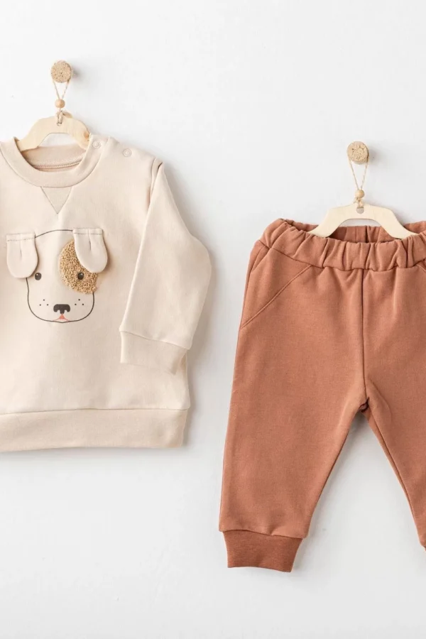 Basic 2'li Bebe Takım Beige