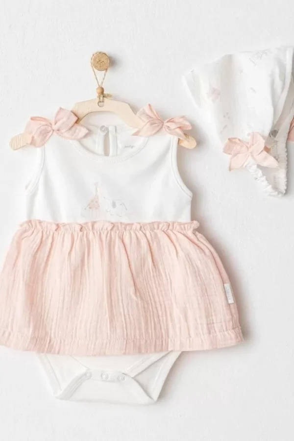 Love Family Bebek Elbise Takım Salmon