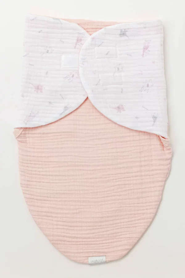 Ac25518 Love Family Müslin Bebe Kundak Salmon