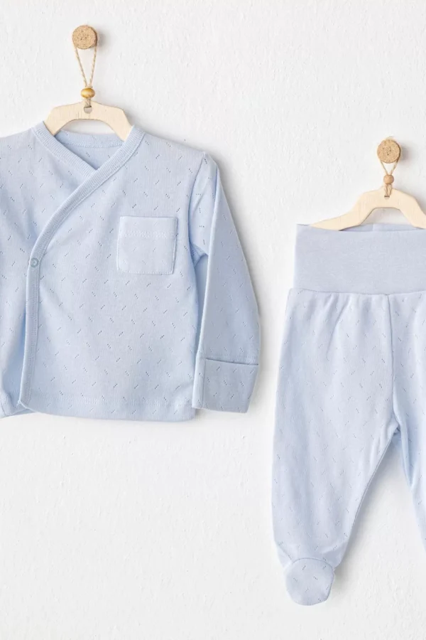 Andywawa Ac25557 Side Snap Set 2'li Zıbın Takım Blue