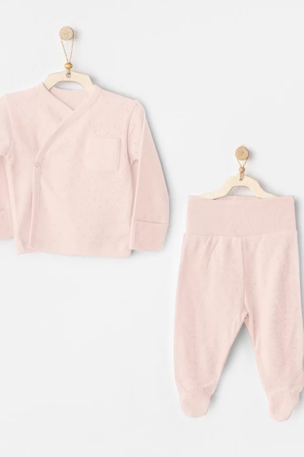 Andywawa Ac25557 Side Snap Set 2'li Zıbın Takım Pink