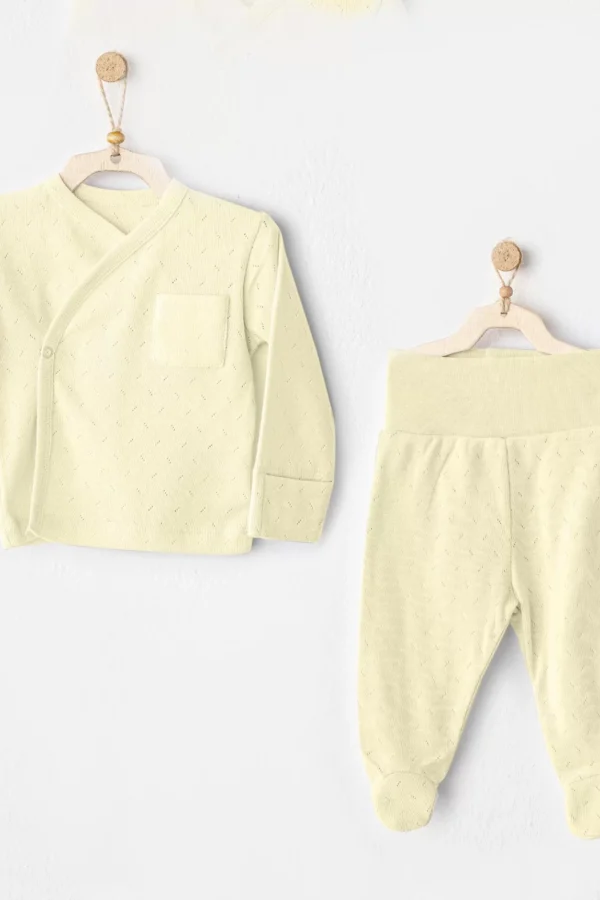 Andywawa Ac25557 Side Snap Set 2'li Zıbın Takım Yellow