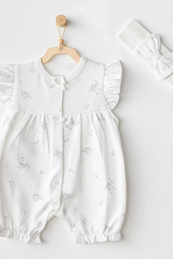 Andywawa Ac25632 Cuddly Bunny Bear Tulum Takım Ekru