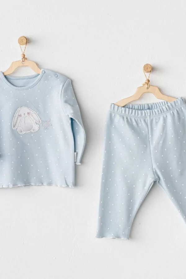 Andywawa Ac25636 Cuddly Bunny Bear 2'li Takım Blue