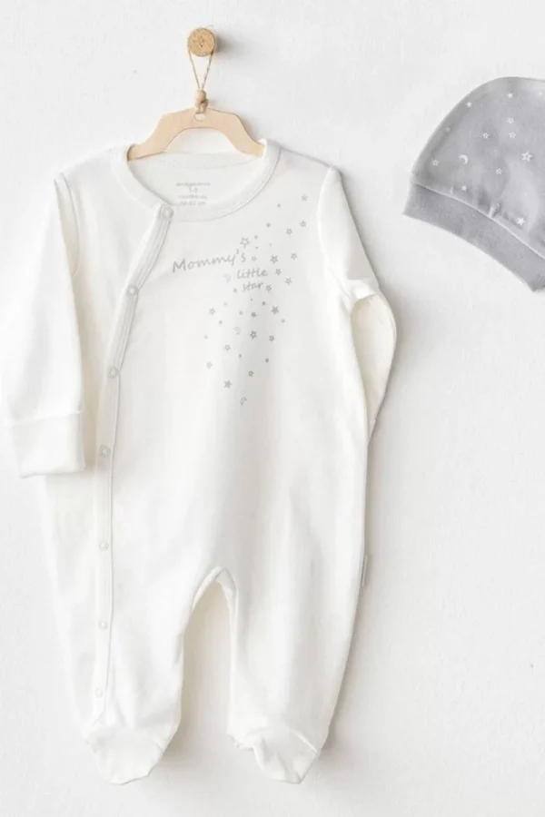 Andywawa Ac25705 Mommy's Little Star Tulum Takım Ekru
