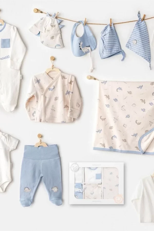 Andywawa Ac25911 Newborn Set Dino 10'lu Hastane Çıkışı Beige